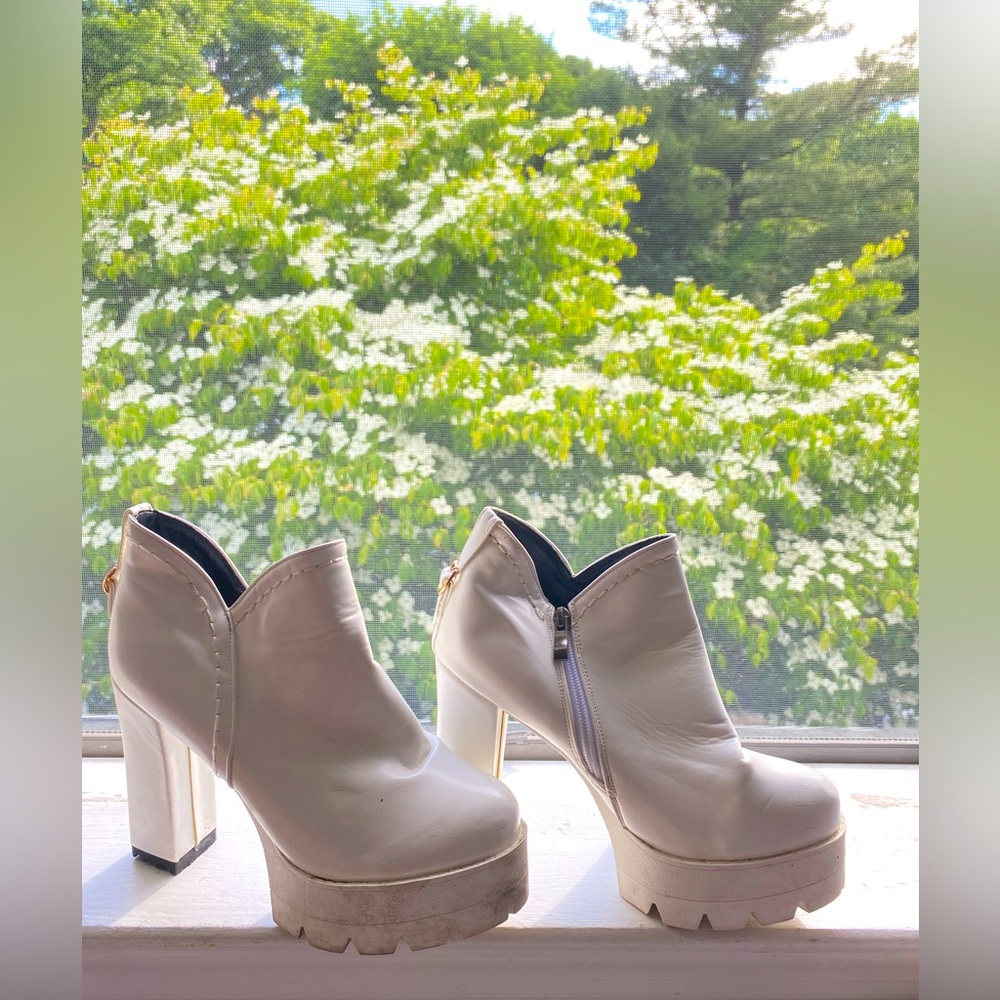 White Platform Boots